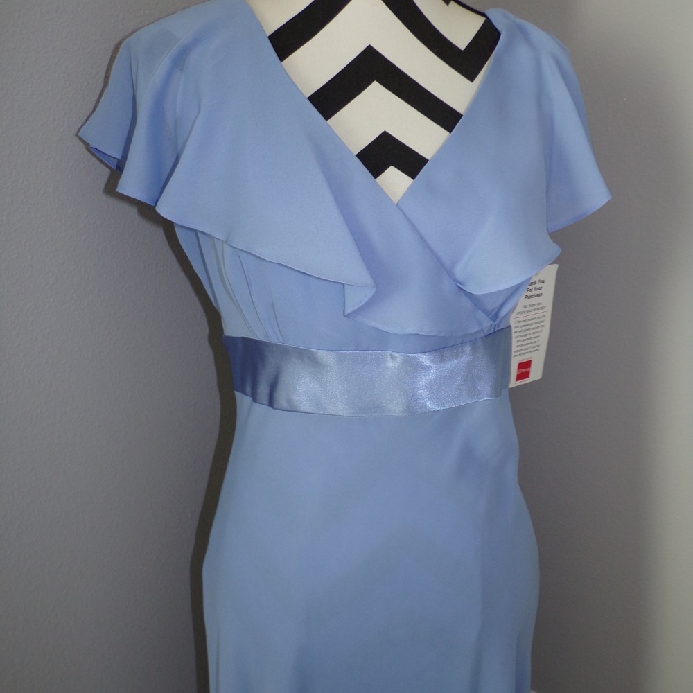 NWT East 5th Sz 8 Blue Long Formal Dress - Picture 3 of 8